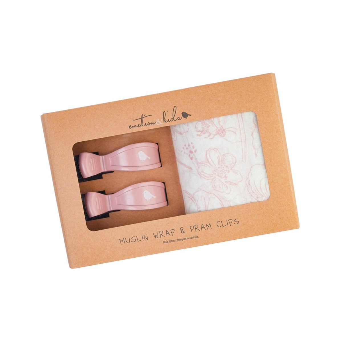 Botanical | Muslin Wrap & Pram Clip Set
