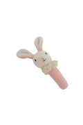 Nibbles Bunny Knitted Rattle | Blush premium baby gift - Baba-lando