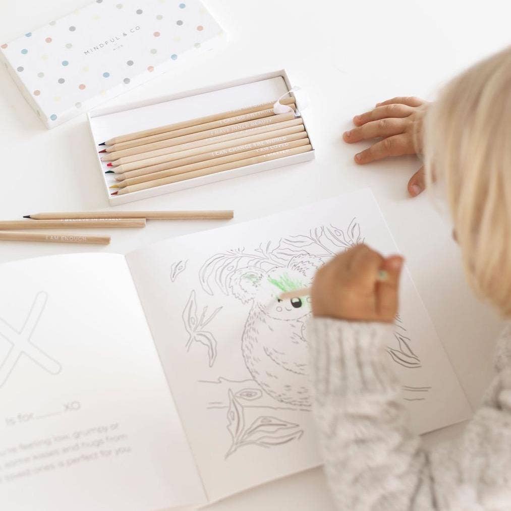 Kids Affirmation Colouring Pencils