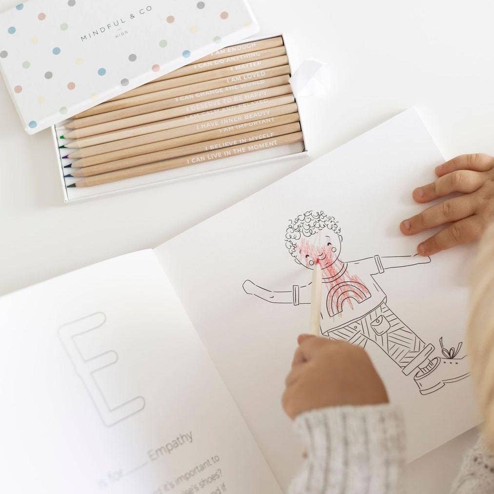 Kids Affirmation Colouring Pencils