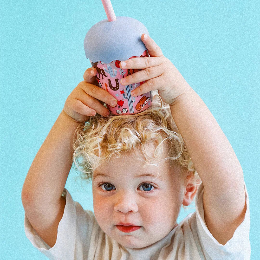 Cowgirl Mini Smoothie Cup & Straw premium baby gift - Baba-lando