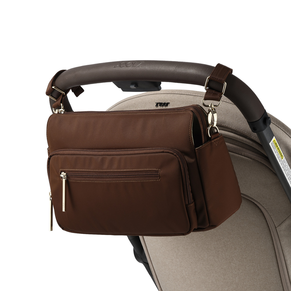 Multitasker Pram Caddy 2.0 | Chocolate Nylon