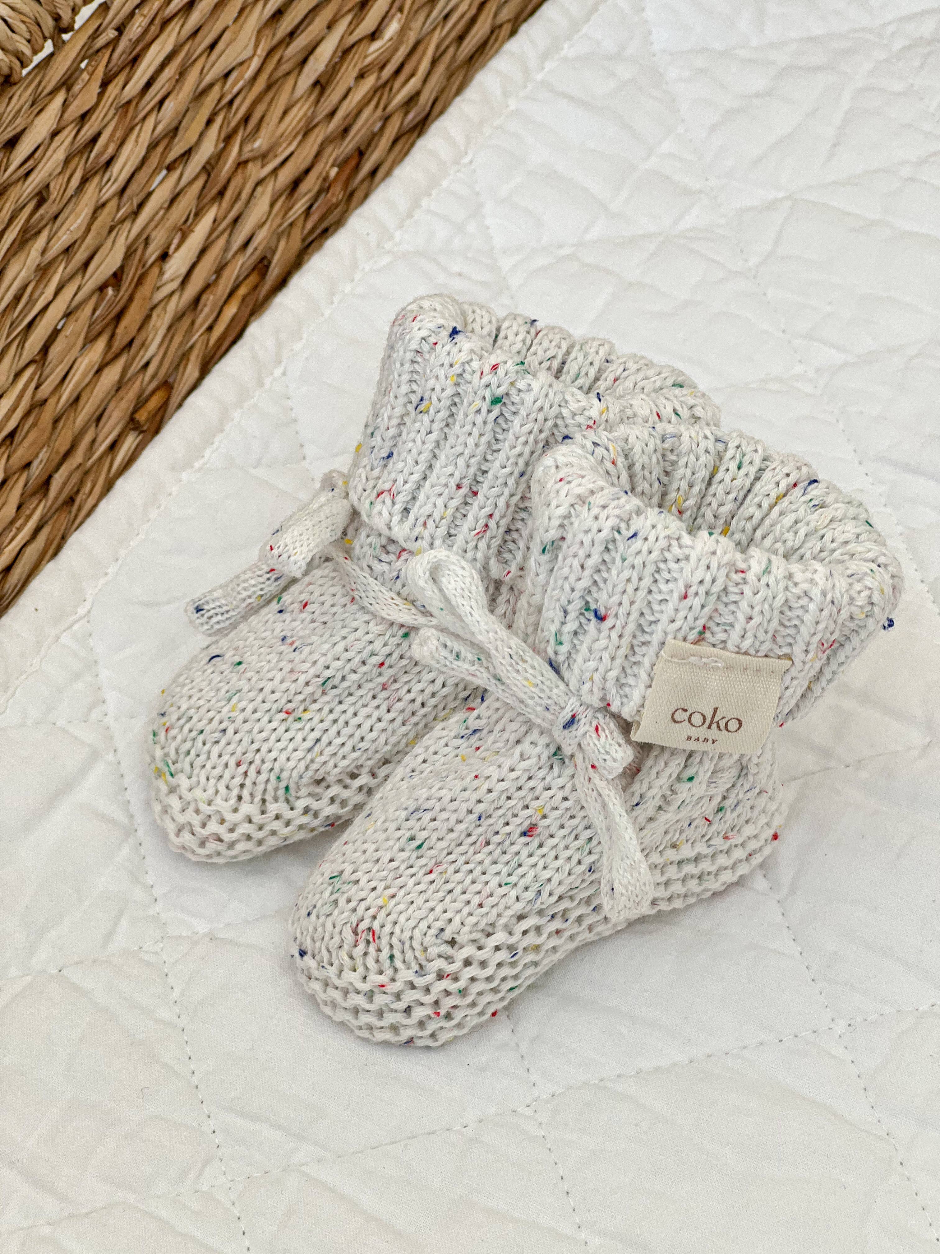 Heirloom Booties | Milk ( 0-4months )
