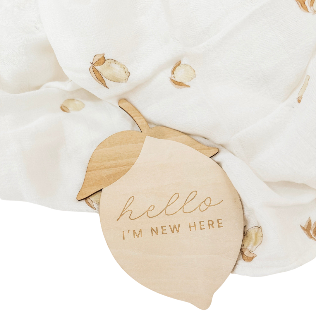 Lemon Muslin Swaddle