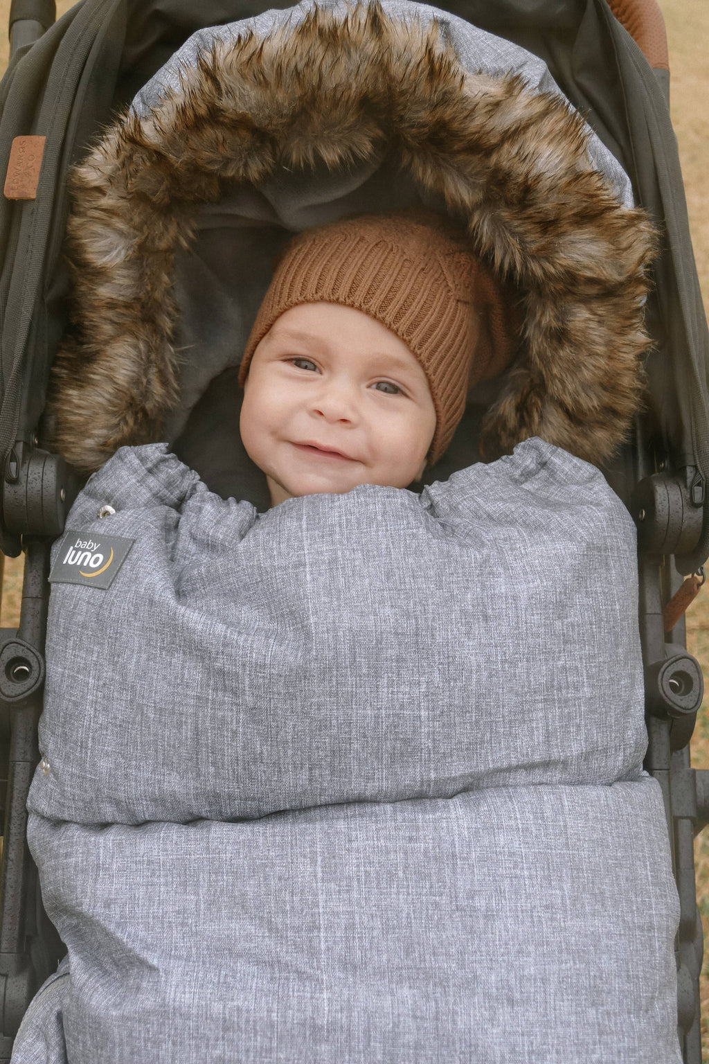 Nordic Footmuff Pram Liner | Chic Grey by Baby Luno