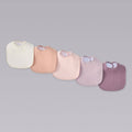 Organic Muslin Baby Bibs | Lavender Blush 5 Pack