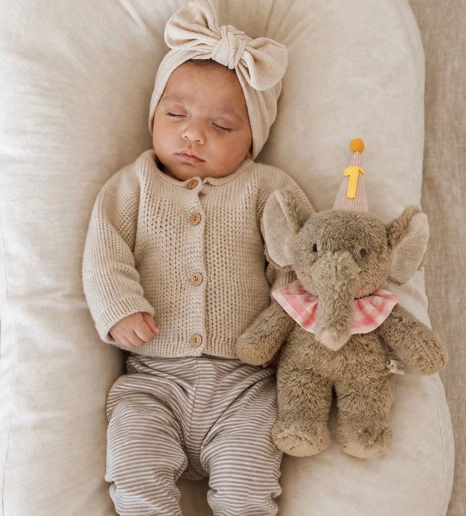 Priscilla Party Elephant | Milestone Keepsake Soft Toy