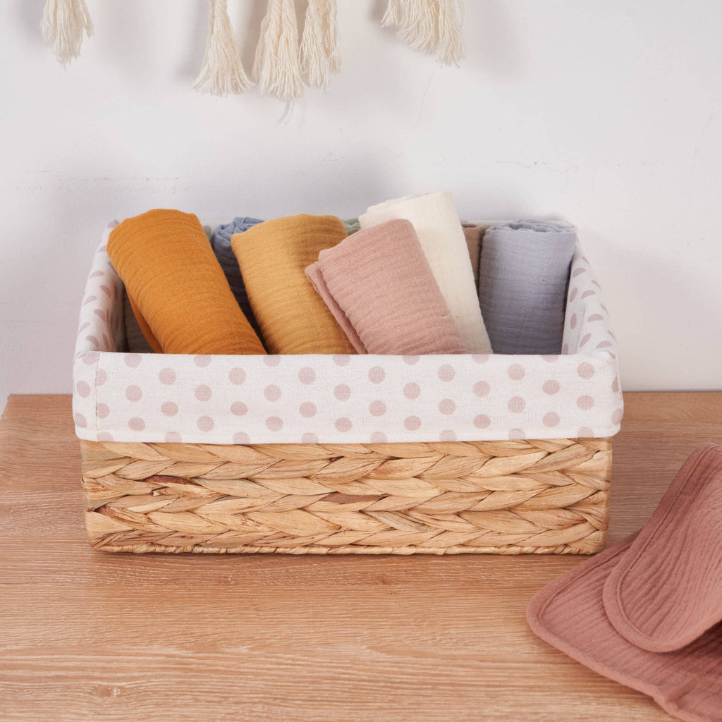 Organic Muslin Burp Cloths - Golden Harvest 5 Pack | Zoe Sage premium baby gift - Baba-lando