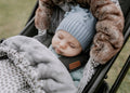 Nordic Footmuff Pram Liner | Raindrops by Baby Luno