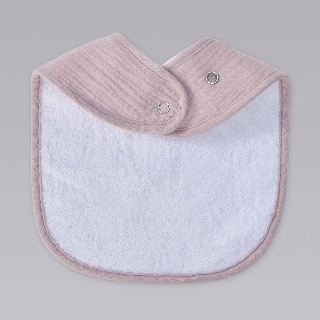 Organic Muslin Baby Bibs | Lavender Blush 5 Pack