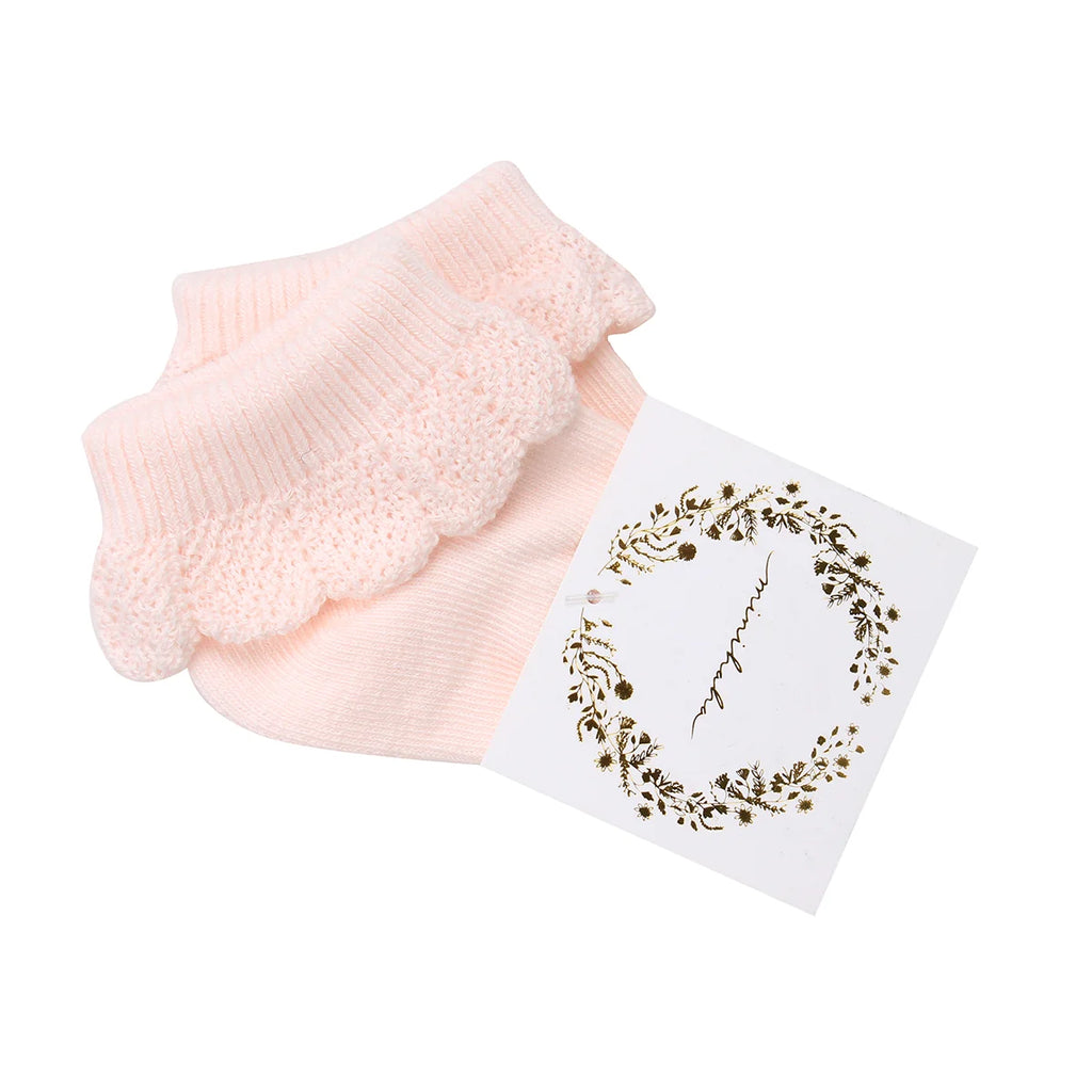 Drop Needle Socks | Pale Pink