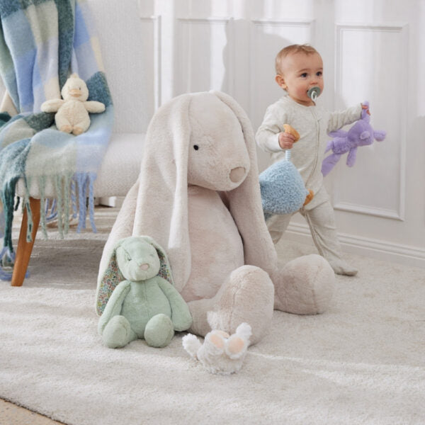 Beige Plush Bunny | Jiggle & Giggle | Giant