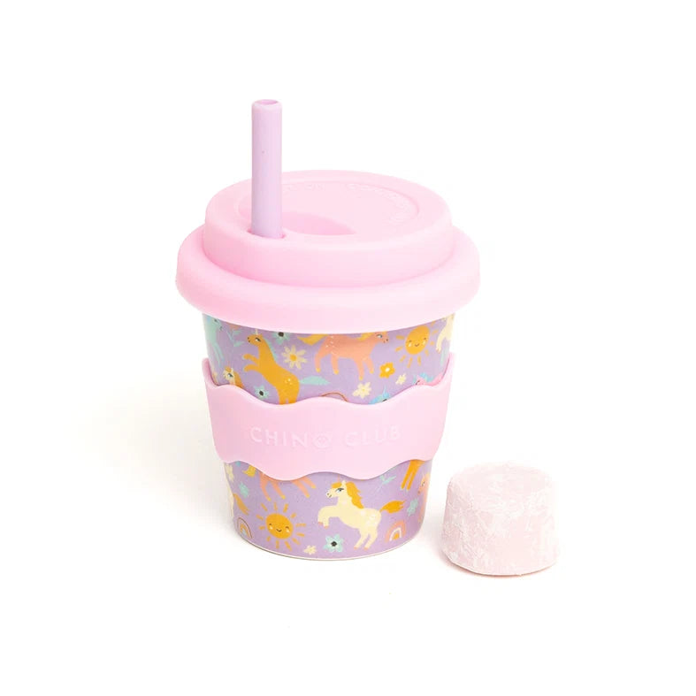 Babychino Cup (4oz) Purple Unicorn