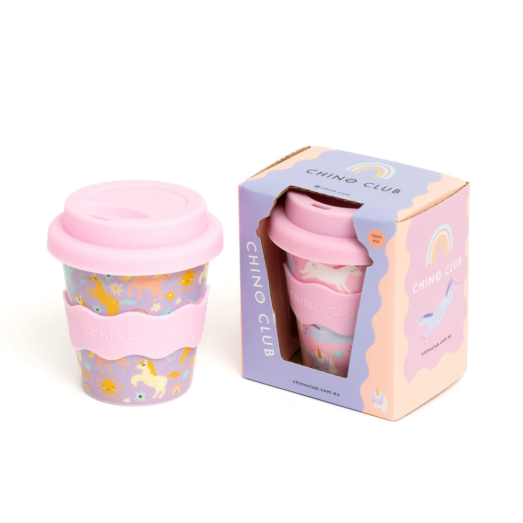 Babychino Cup (4oz) Purple Unicorn