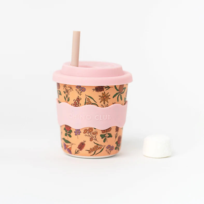 Babychino Cup (4oz) Australian Wildflowers
